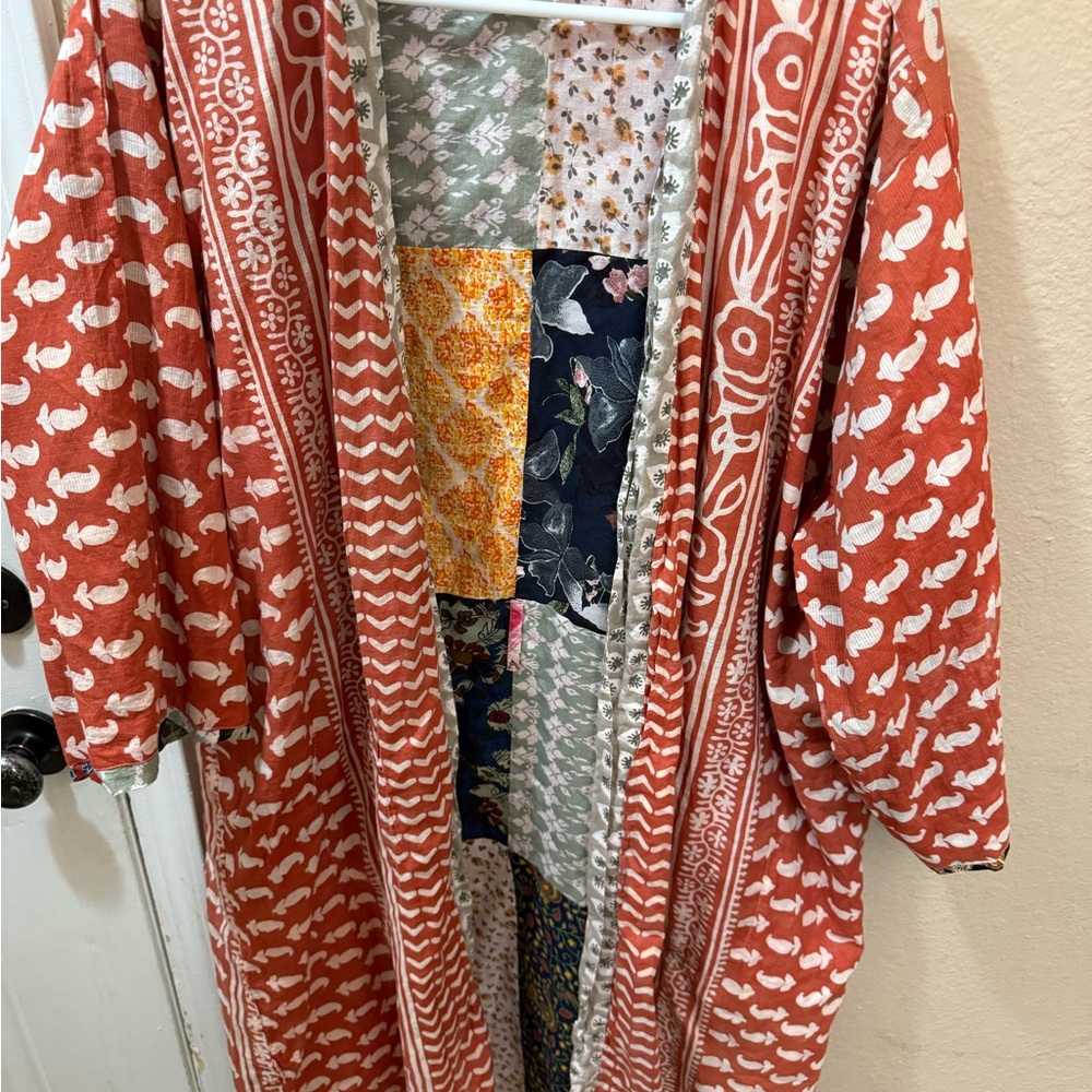 Colorful Patchwork Kimono - Picture 3 of 3